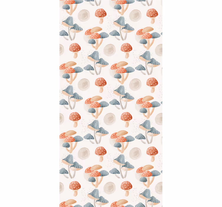 Papel de parede natureza floresta de cogumelos - TenStickers
