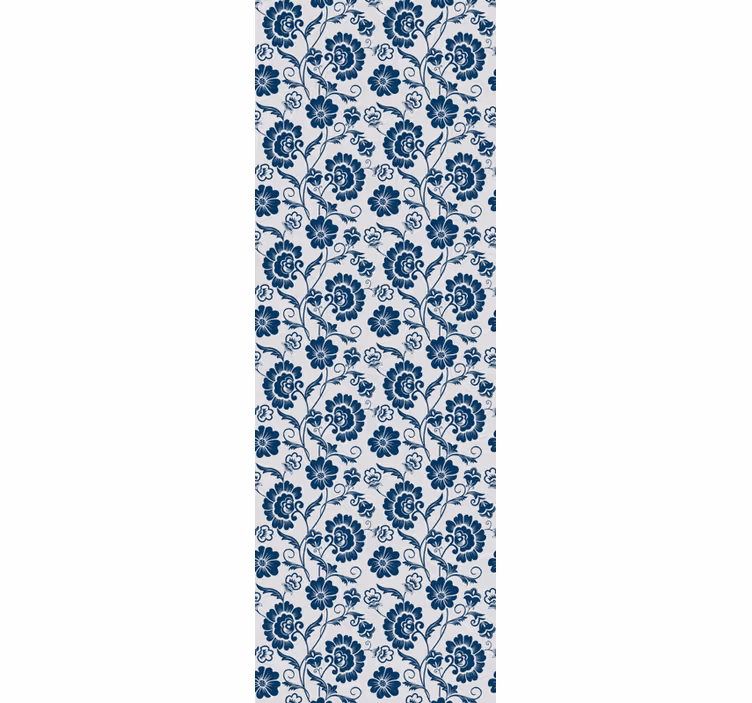 papel de parede flores desenho de videira floral - TenStickers