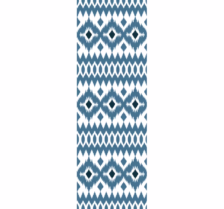 Papel de parede outros ornamentais padrão tribal índigo - TenStickers