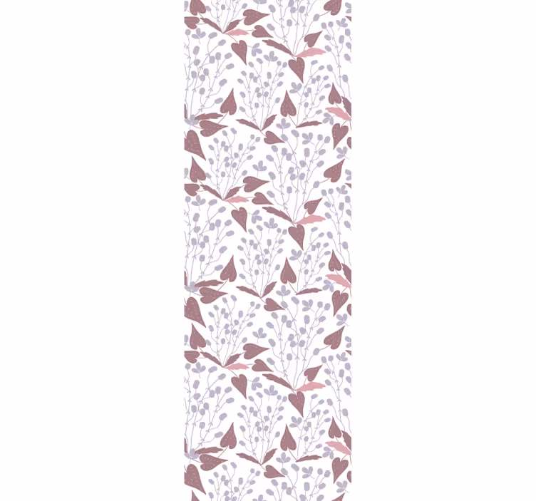 Papel de parede folhas motivo de coração delicado - TenStickers