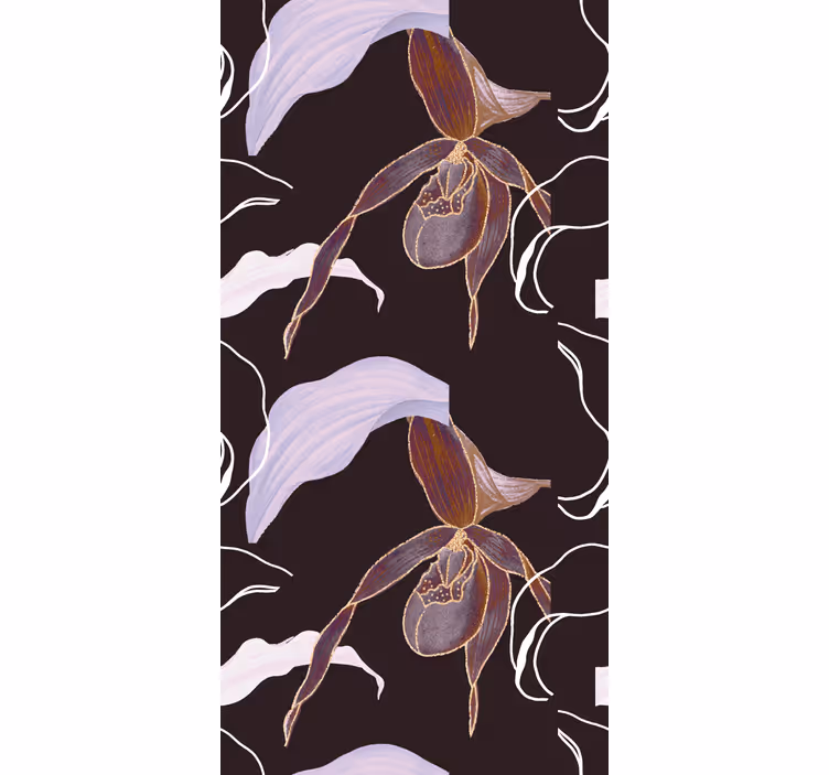 papel de parede floral arranjo elegante de orquídeas - TenStickers