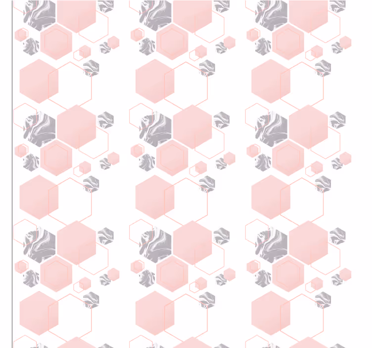 Papel de parede formas geométricas padrão favo de mel - TenStickers