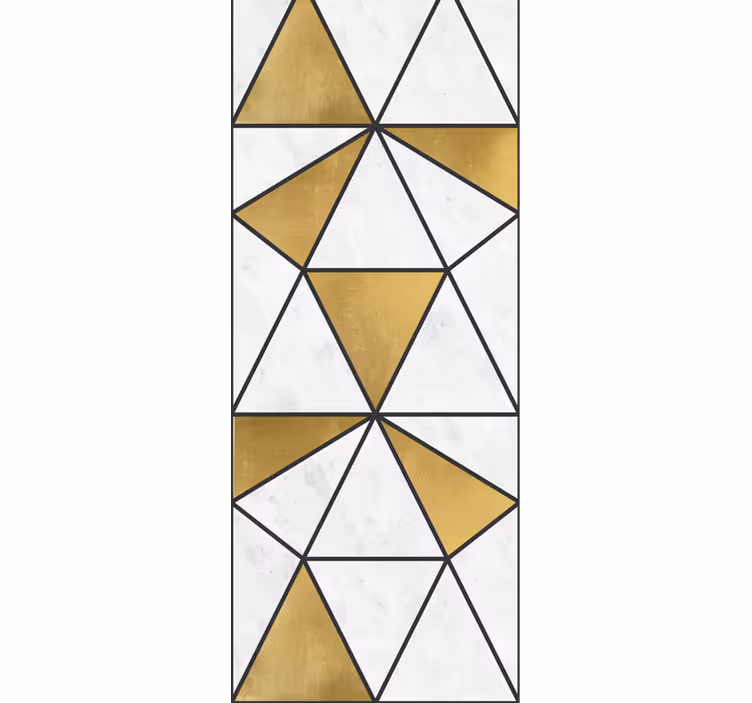 papel de parede triângulos facetas geométricas de mármore - TenStickers