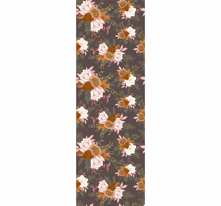Papel de parede flores com design de buquê floral - TenStickers