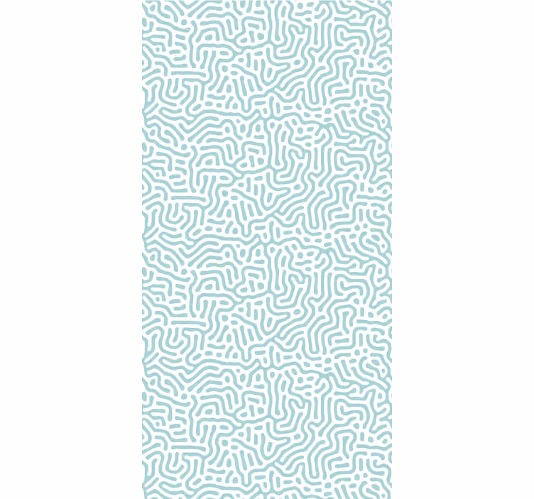 papel de parede formas geométricas arte de linha ondulada - TenStickers