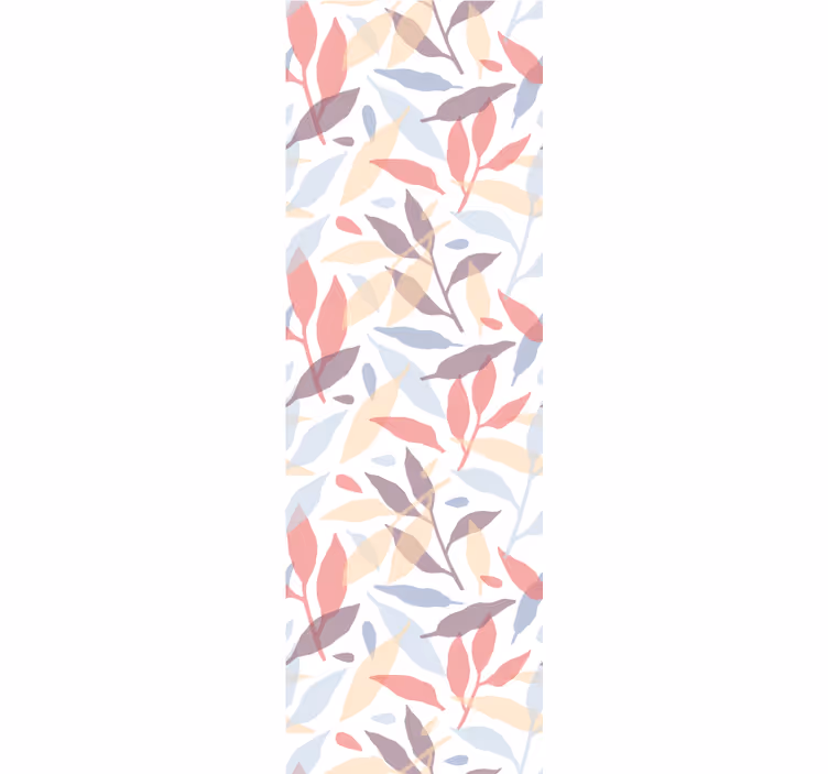 Papel de parede folhas padrão de folhagem transparente - TenStickers