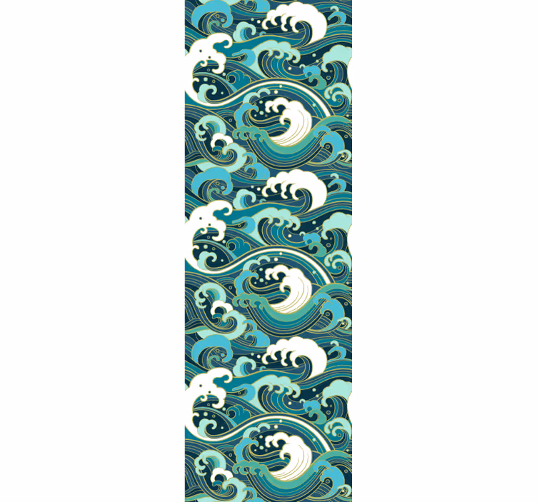 Papel de parede natureza ondas elegantes do oceano - TenStickers