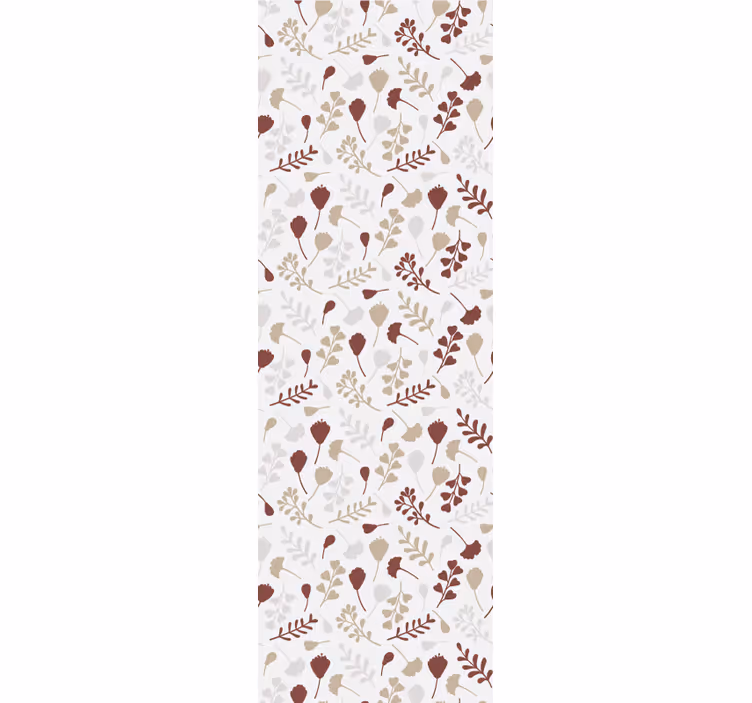 papel de parede floral arranjo de galhos marrons - TenStickers