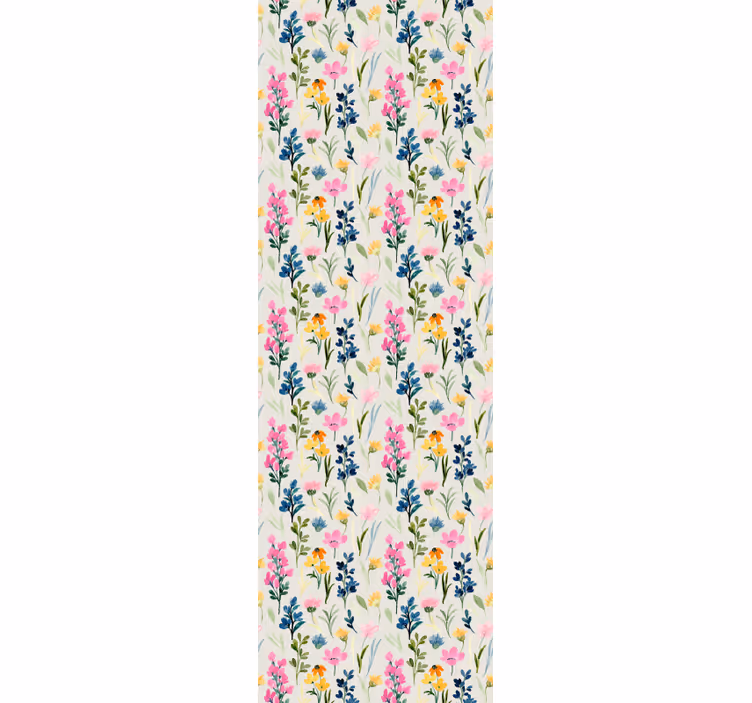papel de parede flores exibição floral vívida - TenStickers