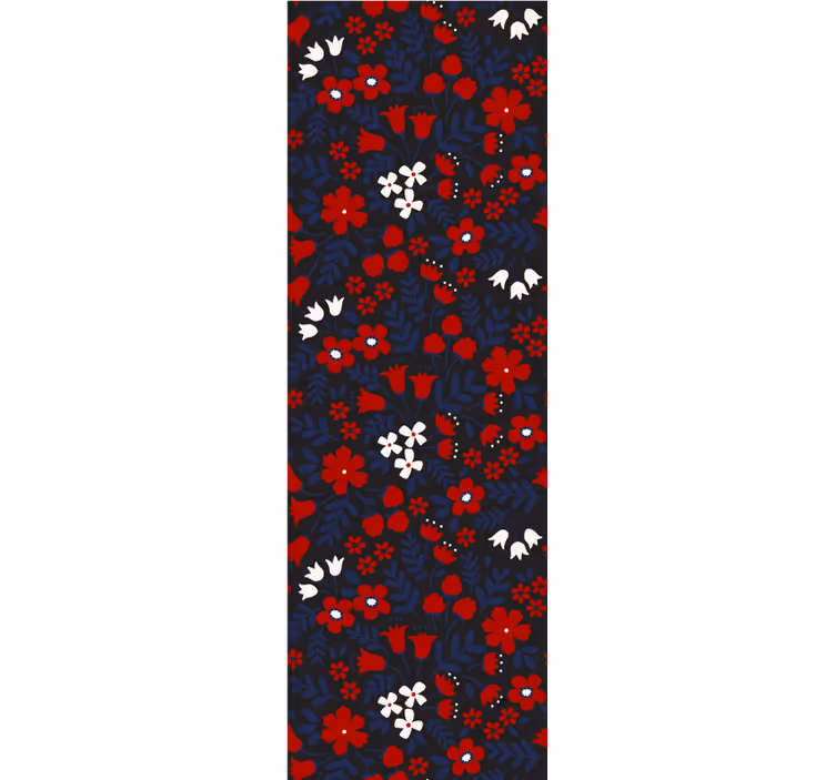 papel de parede flores flor floral vibrante - TenStickers