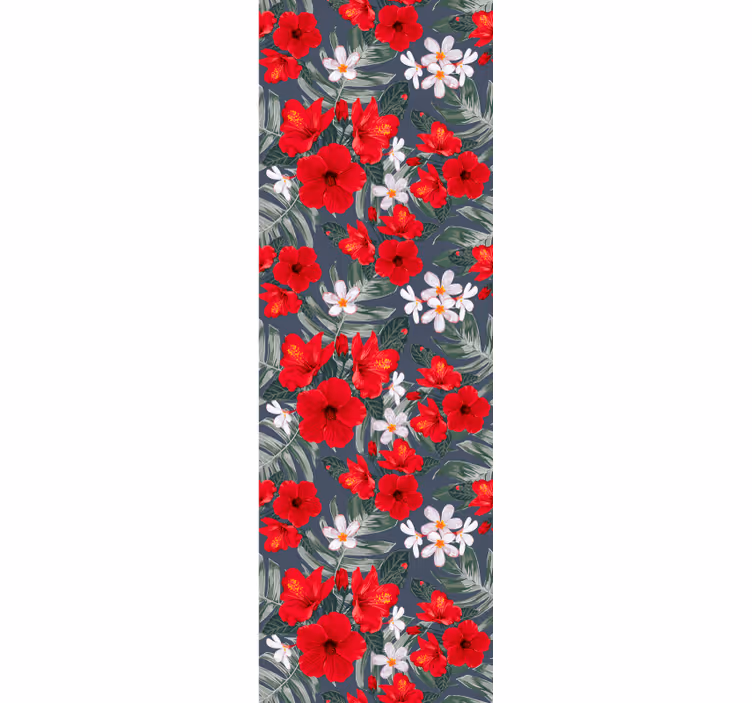 papel de parede flores exibição floral vibrante - TenStickers