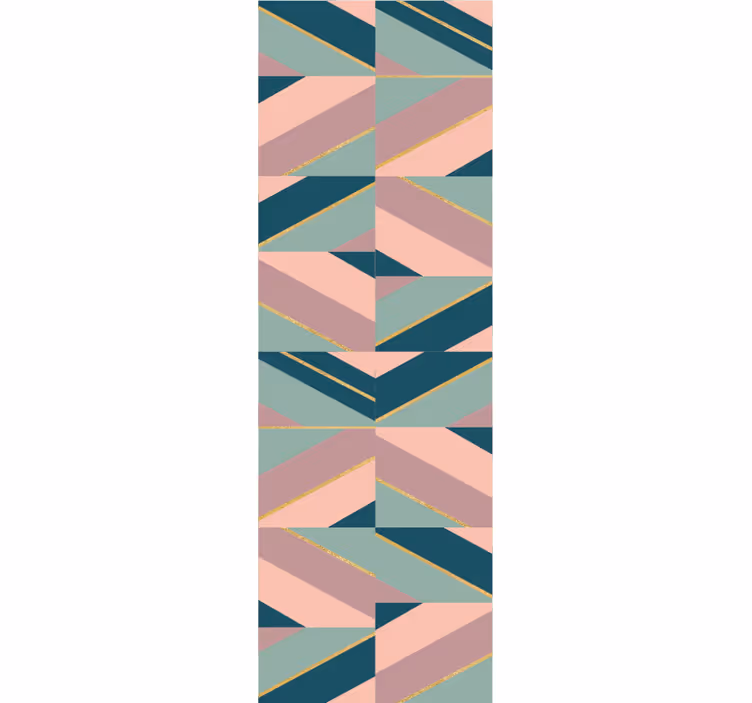 papel de parede formas geométricas ângulos pastel abstratos - TenStickers