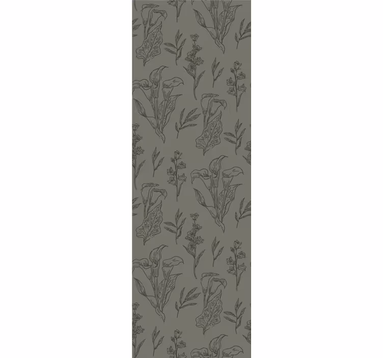 papel de parede flores elementos florais - TenStickers