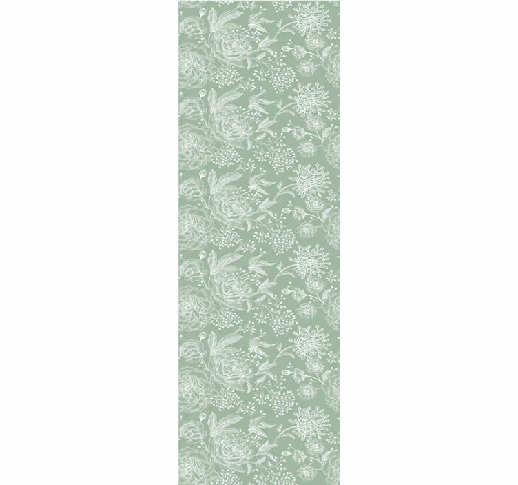 papel de parede flores elegância floral suave - TenStickers