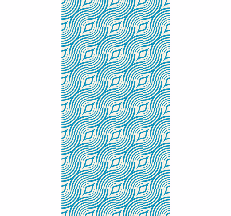 Papel de parede abstracto formas de ondas fluidas - TenStickers