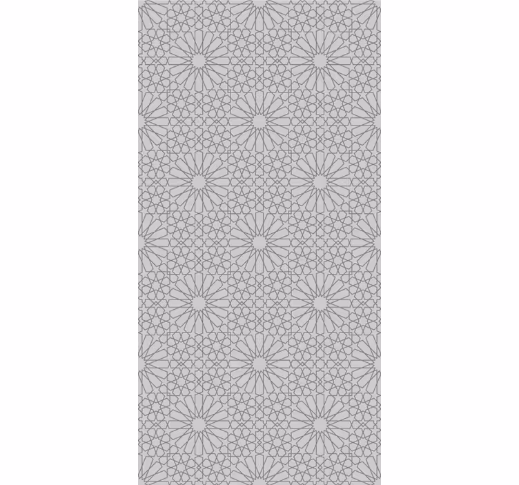 papel de parede floral estampa cinza chique - TenStickers