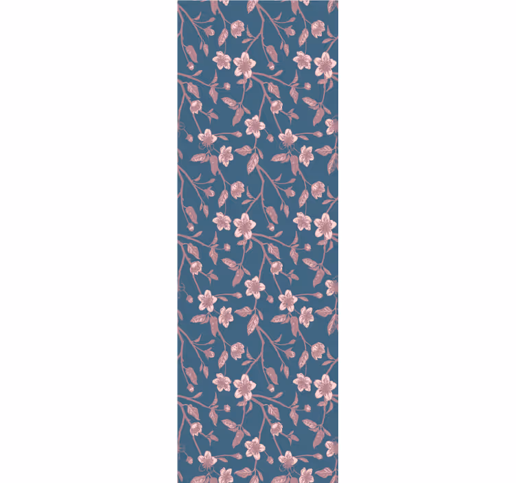 Papel de parede flores flores de galho rosa - TenStickers