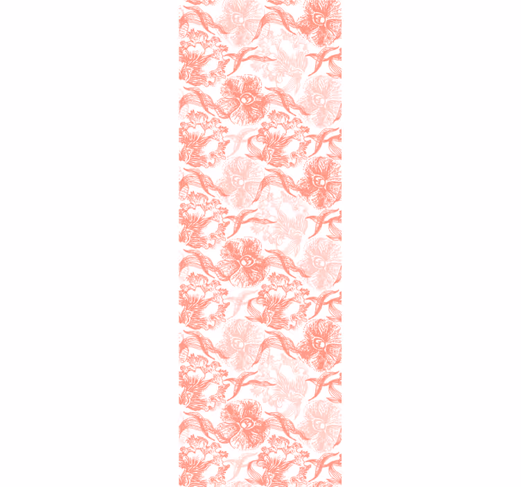 papel de parede floral sobreposição de flor suave - TenStickers