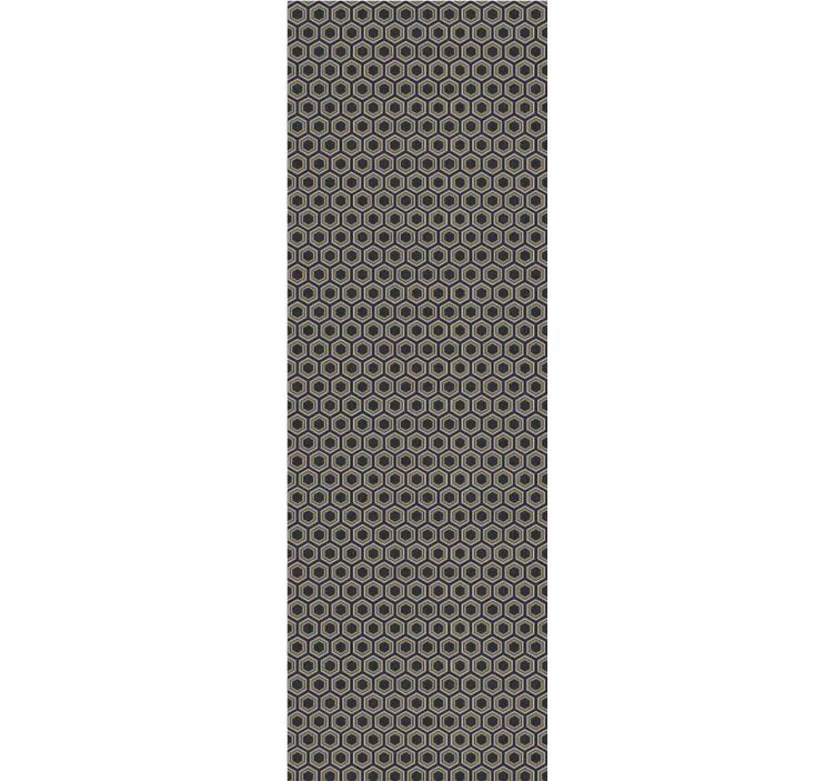 Papel de parede 3D textura hexagonal - TenStickers