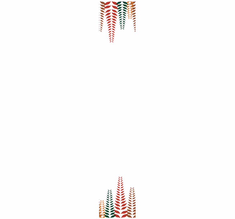 papel de parede flores formas elegantes de samambaias - TenStickers