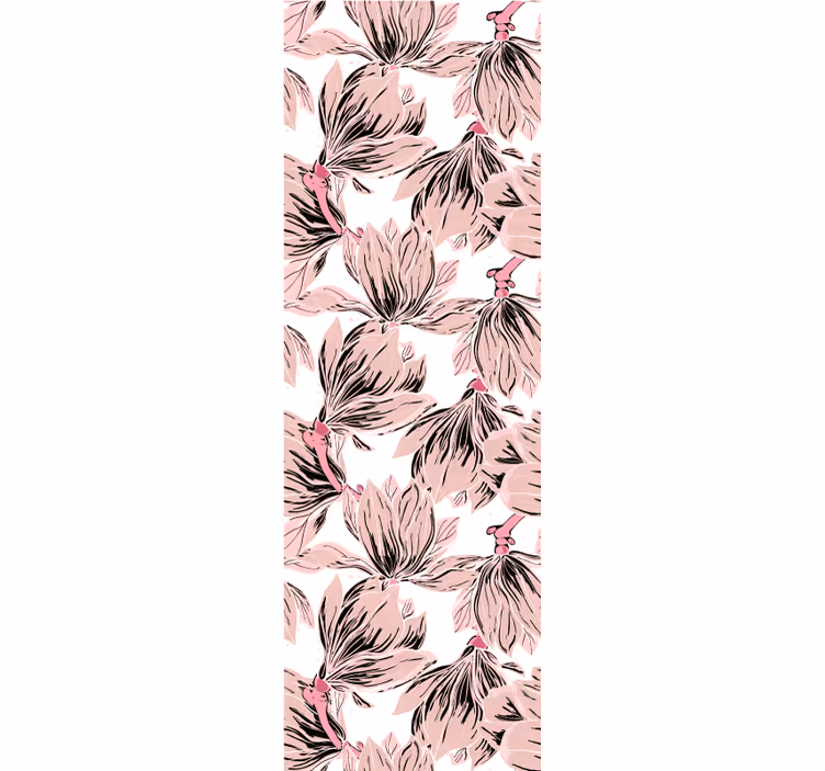 papel de parede floral flores rosas elegantes - TenStickers