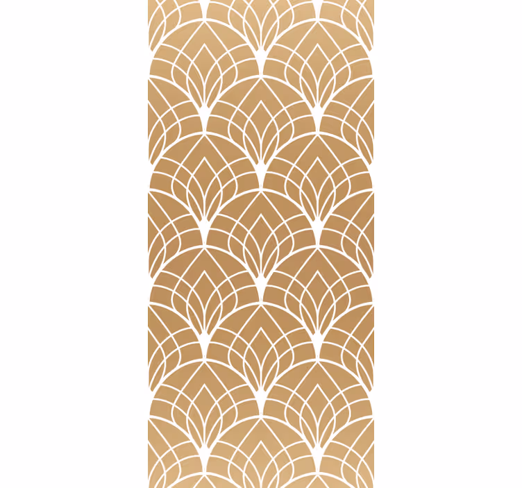 papel de parede azulejo formas de folhas elegantes - TenStickers