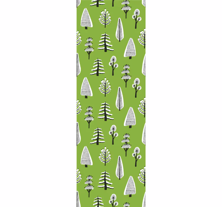 Papel de parede natureza arranjo de árvore verde - TenStickers
