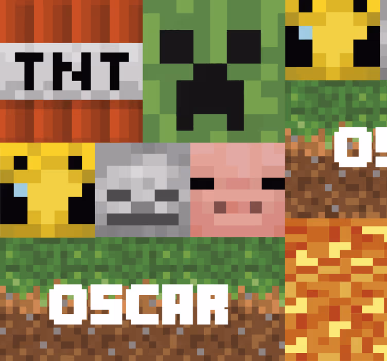 papel de parede infanto juvenil padrão geométrico de jogo - TenStickers