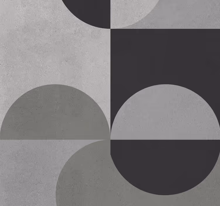 papel de parede para cozinha padrão abstrato tons de cinza - TenStickers