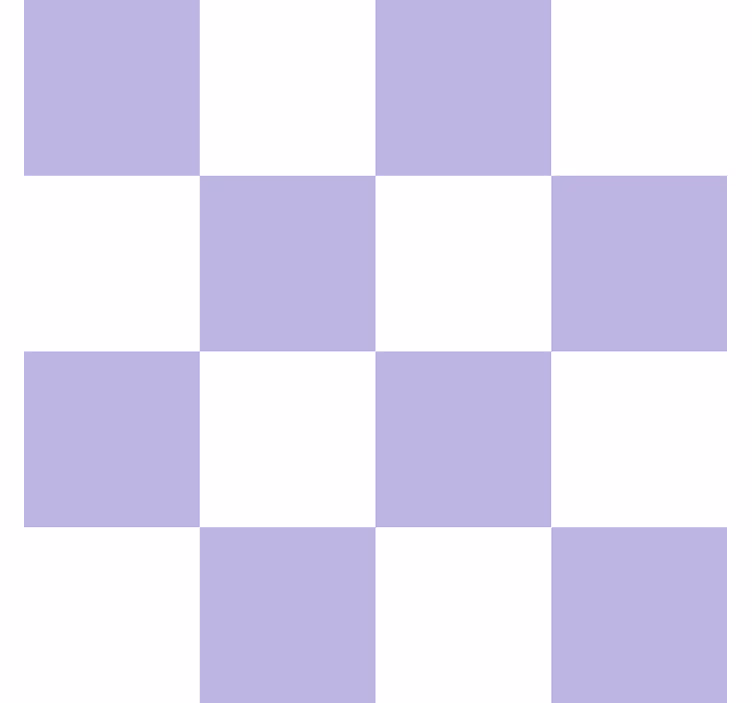 papel de parede azulejo motivo branco e roxo - TenStickers