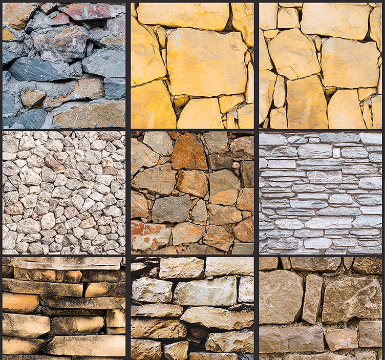 papel de parede pedra Puzzle de pedras - TenStickers