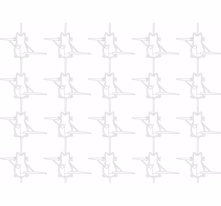 Papel de parede gatos contornados - TenStickers