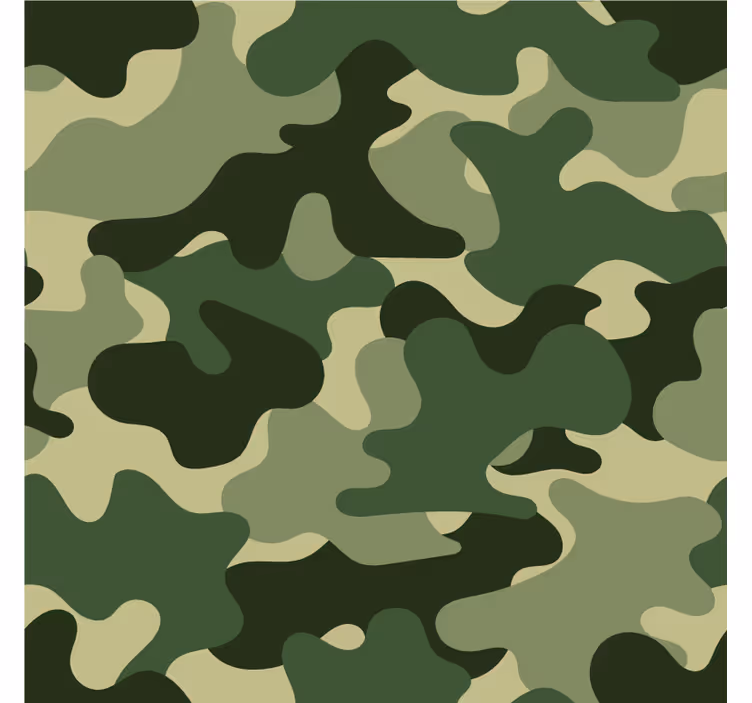 Papel de parede natureza com estampa camuflada - TenStickers
