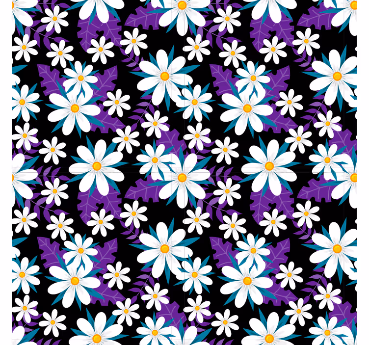 Papel de parede natureza exibição floral colorida - TenStickers