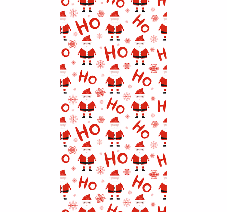 Papel de parede natal papai noel hohoho - TenStickers