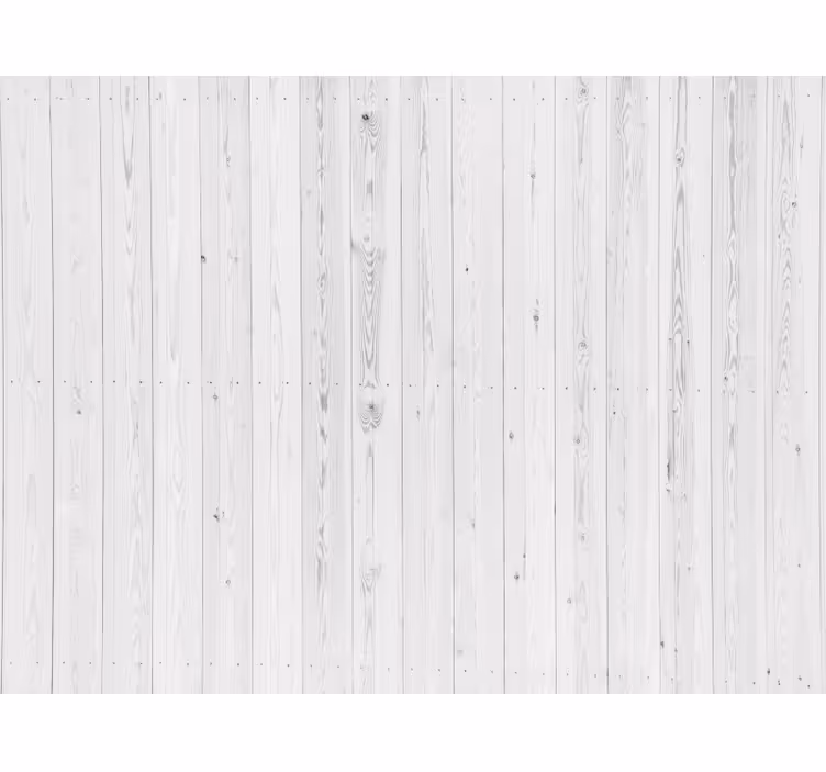 Papel de parede madeira padrão branco vintage - TenStickers