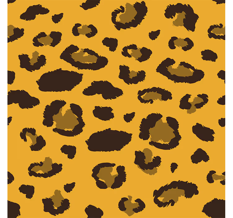 Papel de parede para sala estampa de leopardo - TenStickers