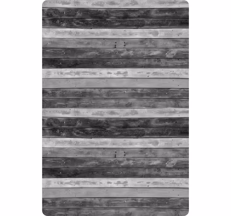 Papel de parede ornamental tábuas de madeira cinza rústico - TenStickers
