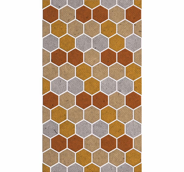 Papel de parede ornamental com textura efeito painel - TenStickers