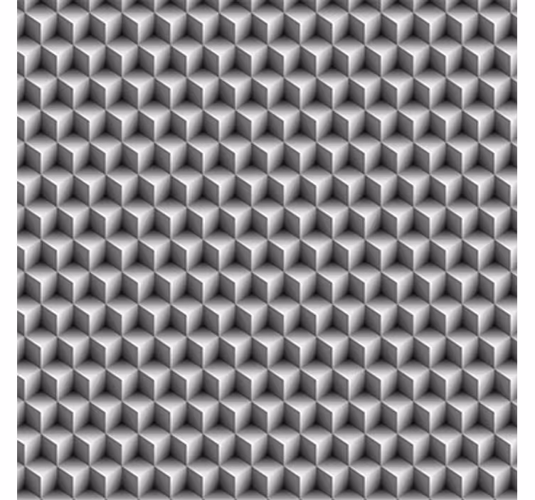 Papel de parede 3d padrão de cubos cinzas - TenStickers