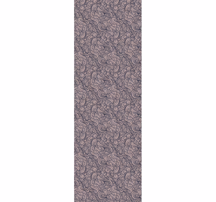 Papel de parede para sala padrão paisley abstrato - TenStickers