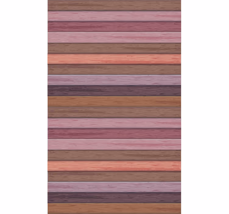 Papel de parede ornamental em textura de madeira cinza e rosa - TenStickers