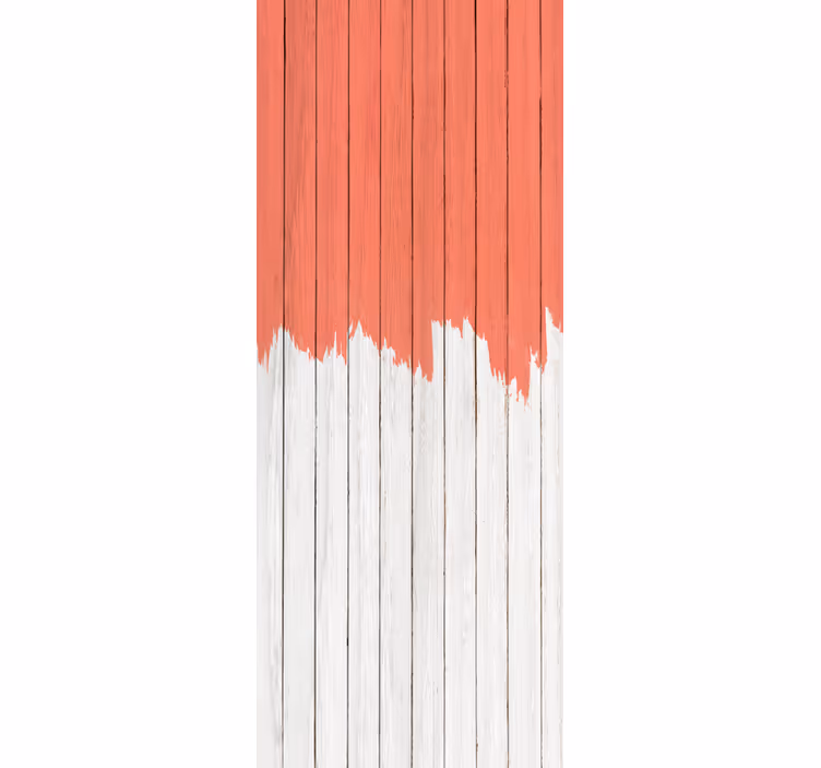 Papel de parede madeira padrão coral vivo - TenStickers