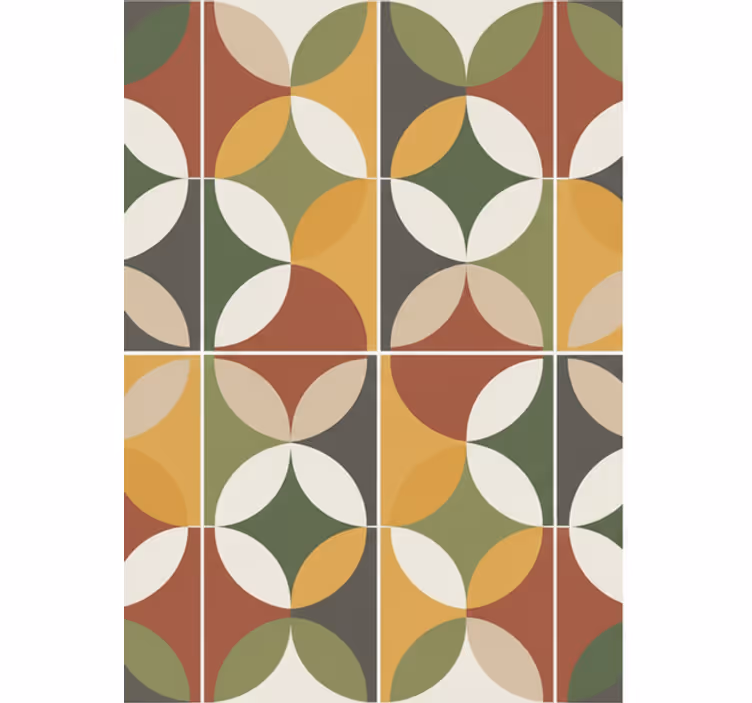 Papel de parede para sala em tons terrosos abstratos - TenStickers