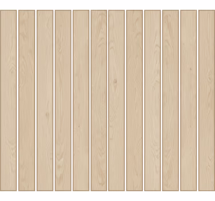 Papel de parede para sala ripas de carvalho claro - TenStickers