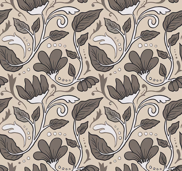 Papel de parede para quarto floral vintage - TenStickers