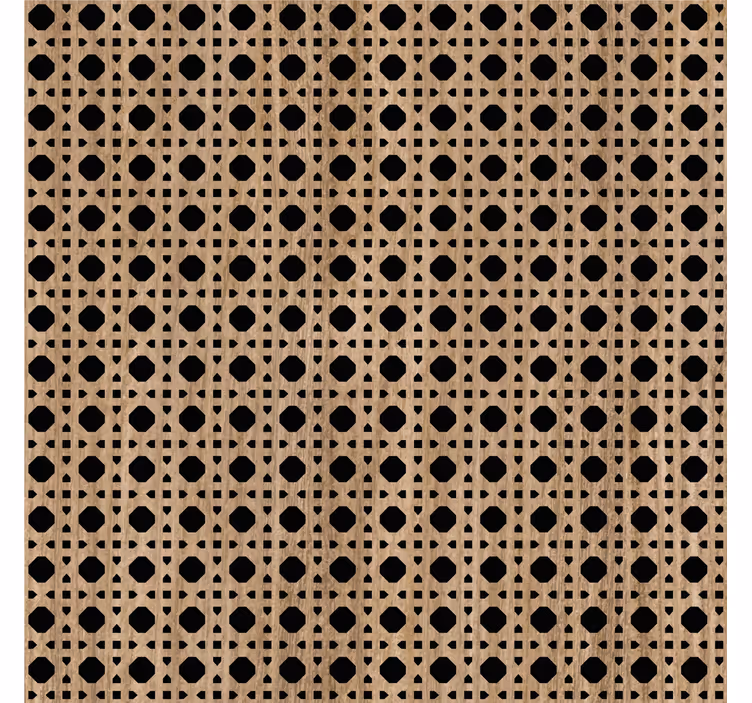 Papel de parede para quarto em cana de açúcar marrom - TenStickers