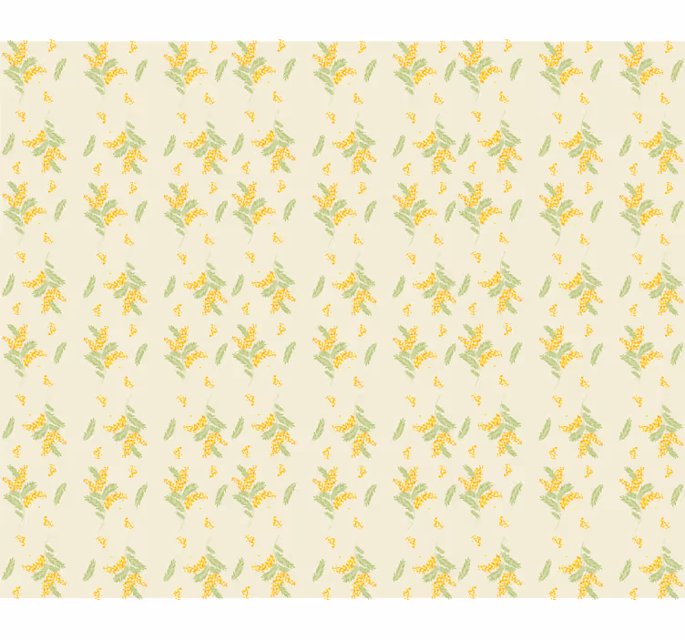 Papel de parede para quarto padrão mimosa claro - TenStickers