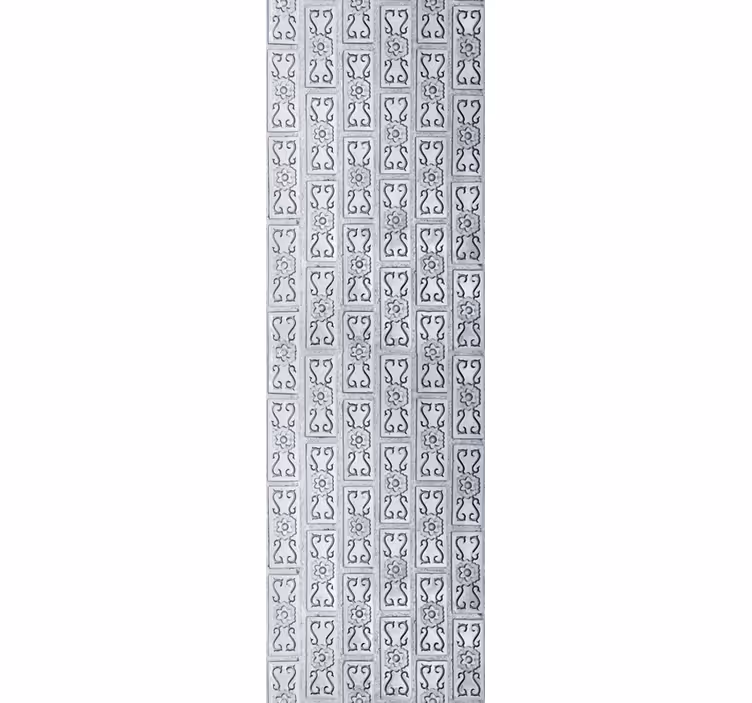 Papel de parede ornamental folhas de gesso exótico - TenStickers