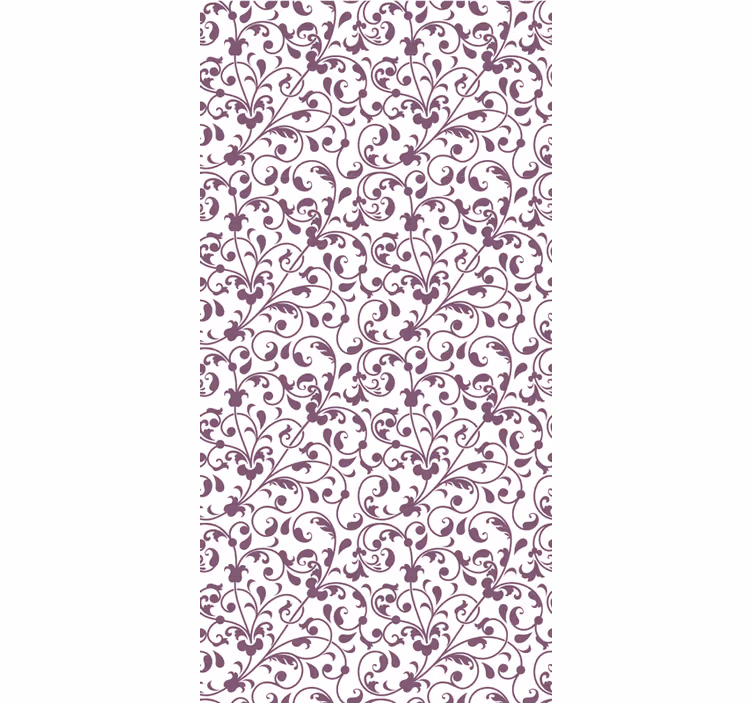 Papel de parede para sala com folhas paisley - TenStickers